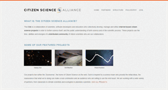 Desktop Screenshot of citizensciencealliance.org